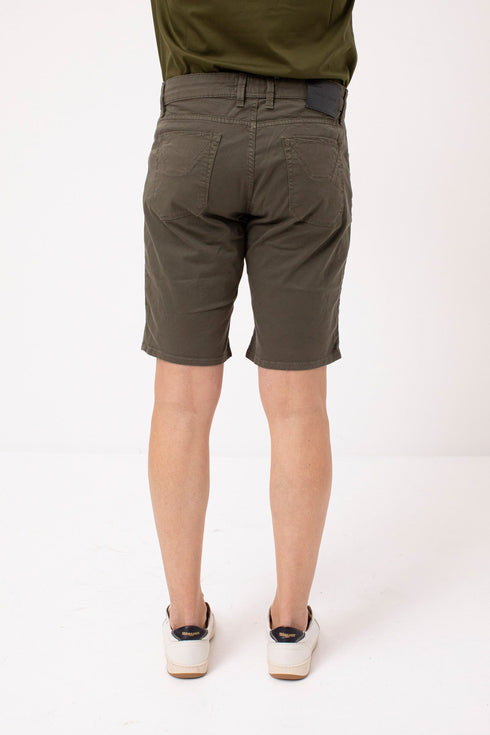 Bermuda Uomo Slim-Fit Tinta Unita Militare Jeckerson- Francavilla Moda